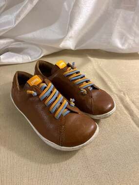 Camper Peu Cami Brown Leather Sneakers